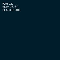 #001D2C - Black Pearl Color Image